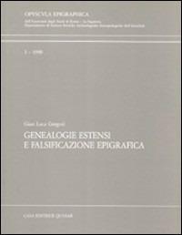 Genealogie estensi e falsificazione epigrafica - G. Luca Gregori - copertina