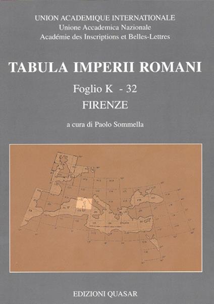Tabula imperii romani. Foglio K-32, Firenze - copertina