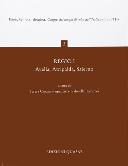 Regio I. Avella, Atripalda, Salerno - copertina