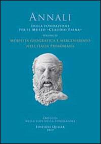 Mobilità geografica e mercenariato nell'Italia preromana - copertina