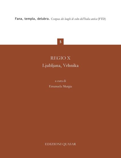 Regio X. Ljubljana, Vrhnika - copertina