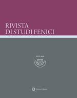 Rivista di studi fenici (2018). Vol. 46