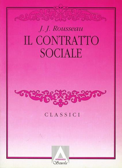 Il contratto sociale - Jean-Jacques Rousseau - copertina