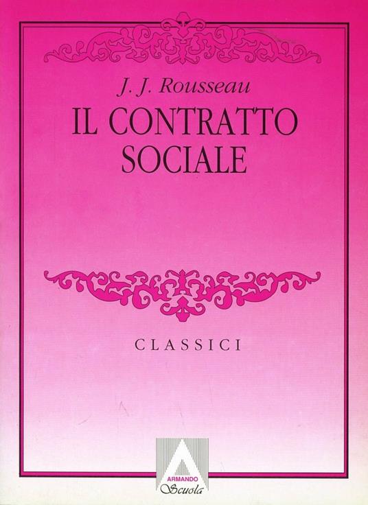 Il contratto sociale - Jean-Jacques Rousseau - copertina