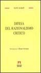 Difesa del razionalismo critico - Hans Albert - copertina