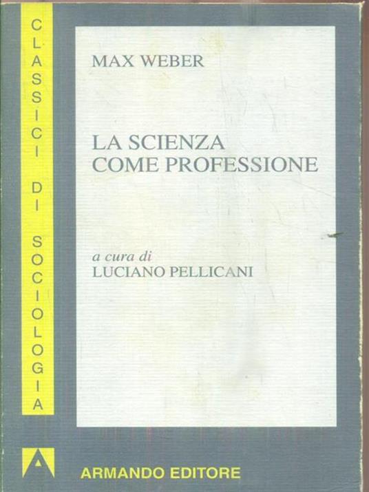 La scienza come professione - Max Weber - copertina