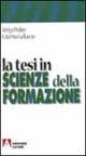 La tesi in scienze della formazione