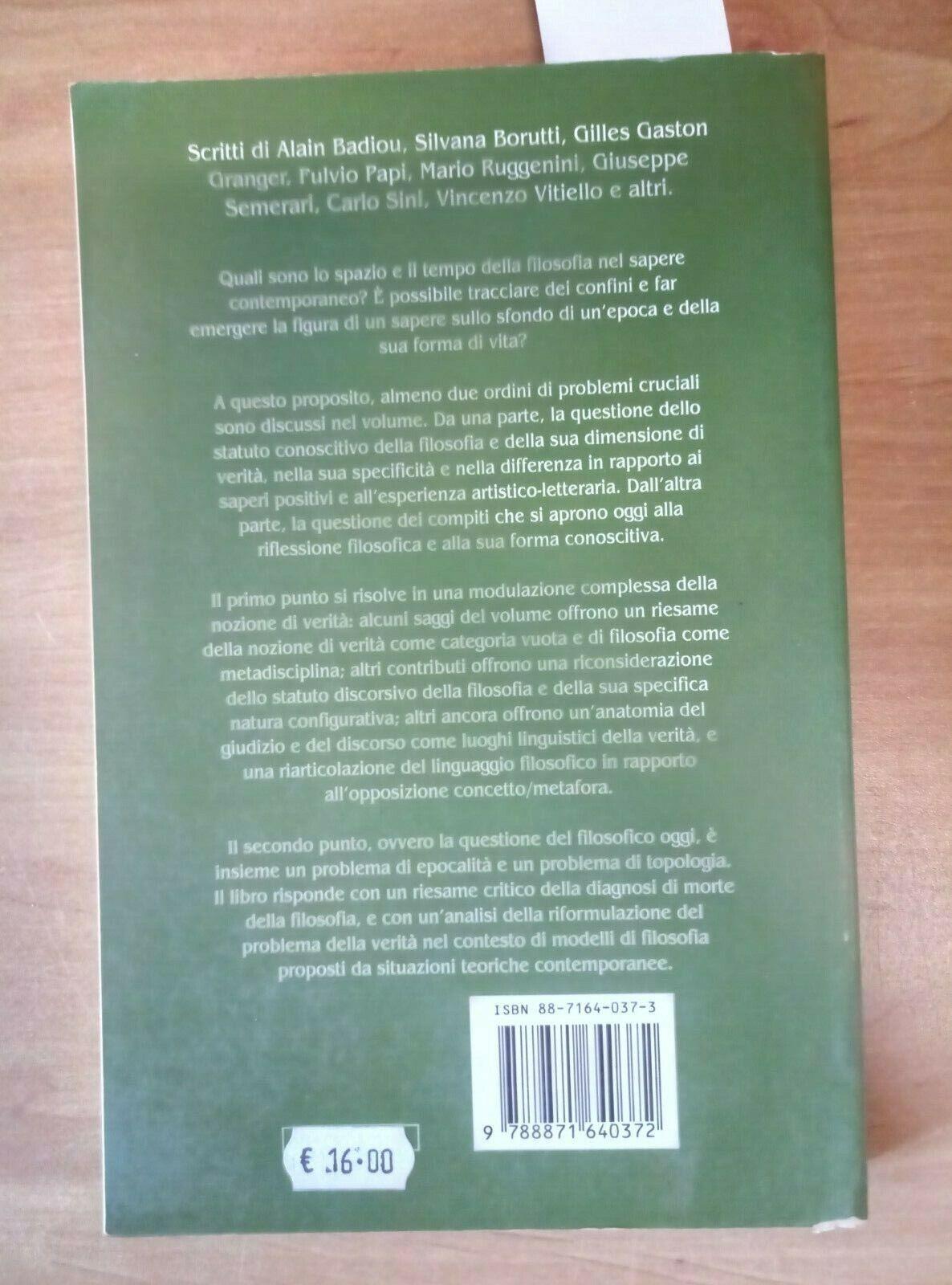 Confini della filosofia. Verità e conoscenza nella filosofia contemporanea