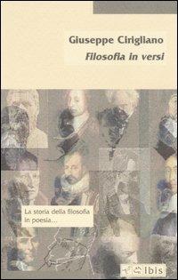 Filosofia in versi - Giuseppe Cirigliano - copertina