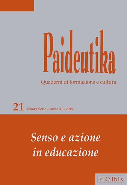 Paideutika. Vol. 21: Senso e azione in educazione - copertina