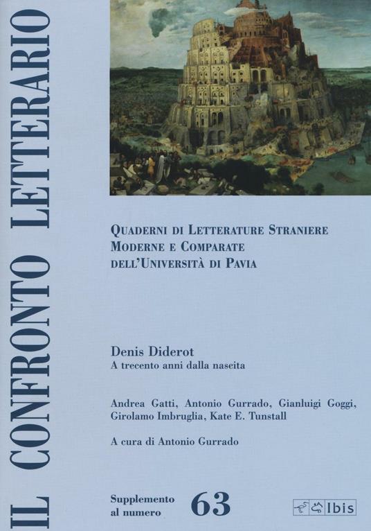 Il confronto letterario. Quaderni di letterature straniere moderne e comparate dell'Università di Pavia. Supplemento. Vol. 63 - copertina