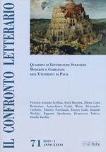 Il confronto letterario. Quaderni di letterature straniere moderne e comparate dell'Università di Pavia. Supplemento. Vol. 71