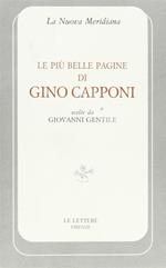 Le più belle pagine di Gino Capponi scelte da Giovanni Gentile