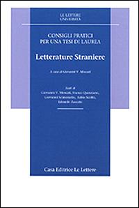 Consigli pratici per una tesi di laurea. Letterature straniere - copertina