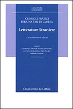 Consigli pratici per una tesi di laurea. Letterature straniere