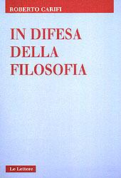 In difesa della filosofia - Roberto Carifi - copertina