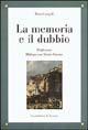 La memoria e il dubbio - Renzo Cassigoli - copertina