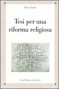 Tesi per una riforma religiosa - Marco Vannini - copertina