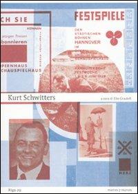 Kurt Schwitters - copertina