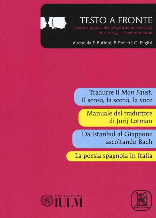Testo a fronte. Vol. 55 - copertina