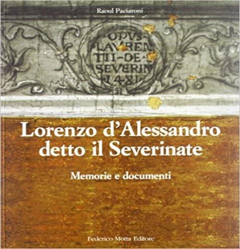 Lorenzo D'Alessandro detto il Severinate - copertina