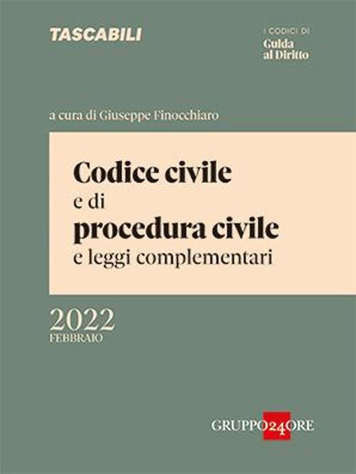 Codice civile e di procedura civile 2022. Vol. 1A - Giuseppe Finocchiaro - copertina