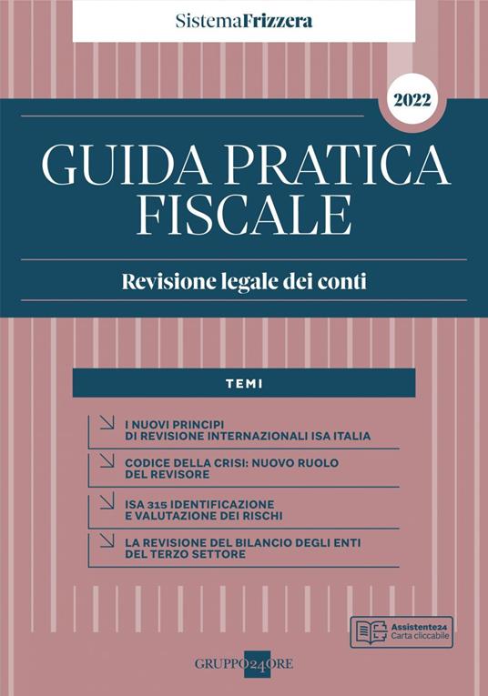 Guida pratica fiscale. Revisione legale dei conti 2022 - copertina