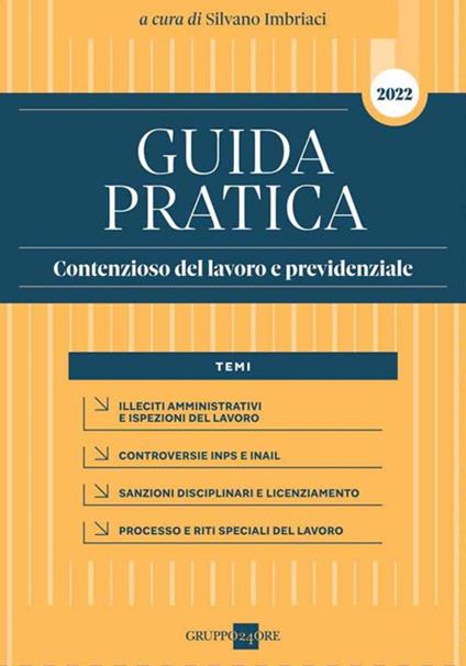Guida pratica contenzioso del lavoro e previdenziale - copertina
