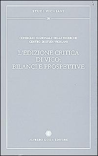 L' edizione critica di Vico: bilanci e prospettive - copertina