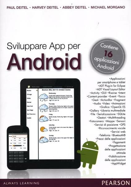 Sviluppare App per Android - Paul Deitel,Harvey Deitel,Abbey Deitel - copertina
