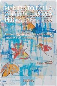 Manifesto della cultura europea per la pace 1999 - Mario Luzi - copertina