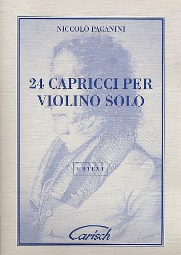 24 capricci op. 1. Per violino solo. Ediz. urtext. Spartito - Niccolò Paganini - copertina