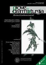 Prove di drammaturgia (2015). Vol. 1: Prove di drammaturgia (2015)