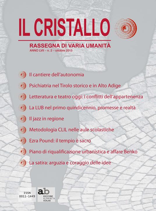 Il cristallo. Rassegna di varia umanità 2015. Vol. 2 - copertina