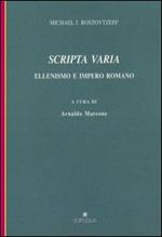 Scripta varia. Ellenismo e impero romano