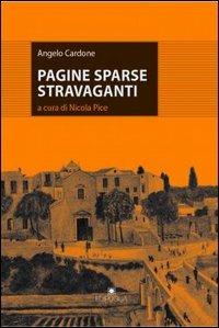 Pagine sparse stravaganti - Angelo Cardone - copertina