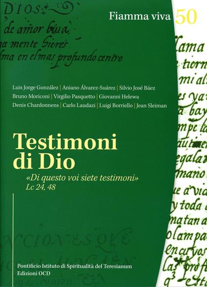 Testimoni di Dio - copertina