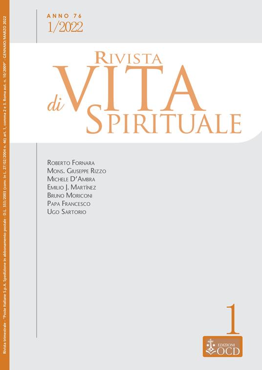 Rivista di vita spirituale (2022). Vol. 1 - copertina