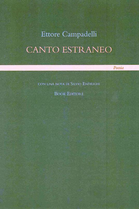 Canto estraneo - Ettore Campadelli - copertina