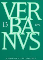 Verbanus. Rassegna per la cultura, l'arte, la storia del lago. Vol. 13