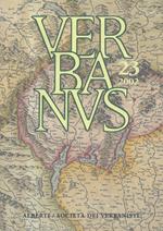 Verbanus. Rivista per la cultura, l'arte, la storia del lago. Vol. 23