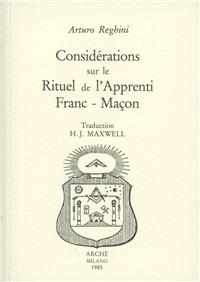 Considérations sur le rituel de l'apprenti franc-maçon - Arturo Reghini - copertina