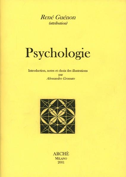 Psychologie. Ediz. francese - René Guénon - copertina
