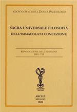 Sacra universale filosofia dell'Immacolata Concezione