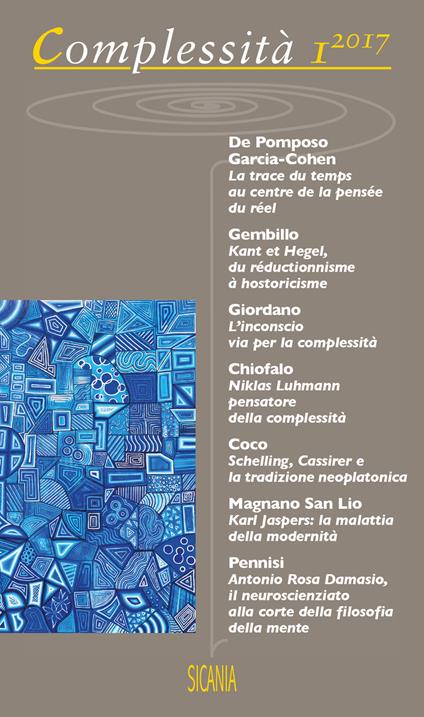 Complessità (2017). Vol. 1 - copertina