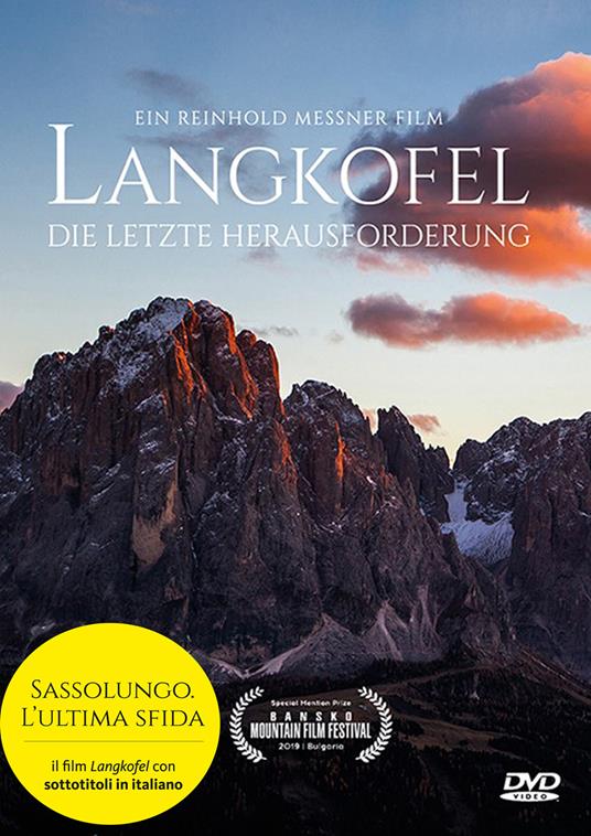 Langkofel. Die Letzte Herausforderung. DVD - Reinhold Messner - copertina