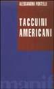Taccuini americani - Alessandro Portelli - copertina
