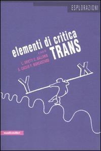Elementi di critica trans - copertina