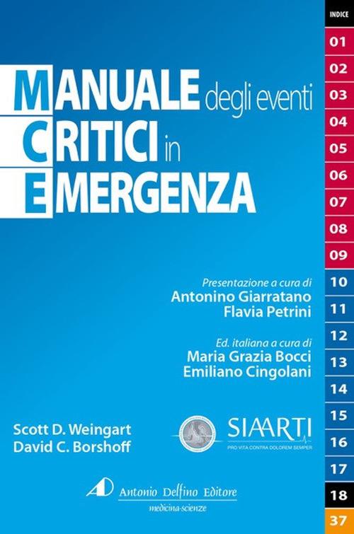 Manuale degli eventi critici in emergenza. Ediz. a spirale - S. D. Weingart,David C. Borshoff - copertina