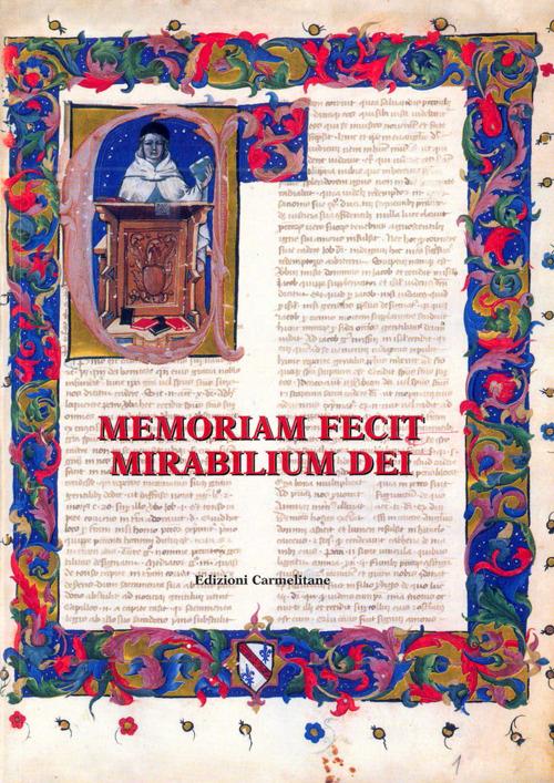 Memoriam fecit mitabilium dei. Scritti in onore di Emanuele Boaga - copertina